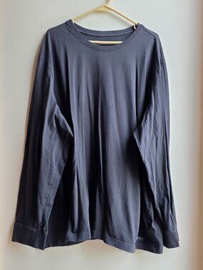 Life Is Good Gray Crew Neck Long Sleeve Jersey Big & Tall Size XXXL